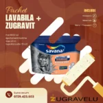 Vopsea Lavabila Savana + Zugravit suprafata utila 70 m2